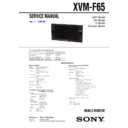 Sony XVM-F65 Service Manual