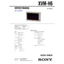 Sony XVM-H6 Service Manual