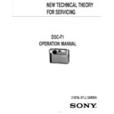 Sony DSC-F1 (serv.man2) Service Manual