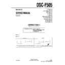 Sony DSC-F505 (serv.man5) Service Manual
