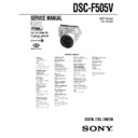 Sony DSC-F505V (serv.man3) Service Manual
