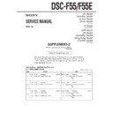 Sony DSC-F55, DSC-F55E (serv.man4) Service Manual