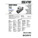 Sony DSC-F707 (serv.man2) Service Manual