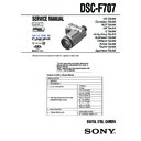 Sony DSC-F707 Service Manual