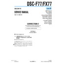 Sony DSC-F77, DSC-FX77 (serv.man11) Service Manual