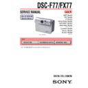 Sony DSC-F77, DSC-FX77 (serv.man2) Service Manual