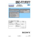 Sony DSC-F77, DSC-FX77 (serv.man3) Service Manual