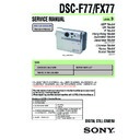 Sony DSC-F77, DSC-FX77 Service Manual