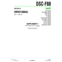 Sony DSC-F88 (serv.man8) Service Manual