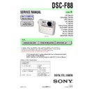 Sony DSC-F88 Service Manual