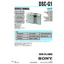 Sony DSC-G1 (serv.man2) Service Manual