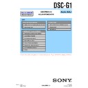 Sony DSC-G1 (serv.man4) Service Manual