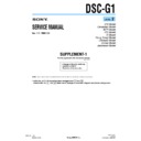 Sony DSC-G1 (serv.man7) Service Manual