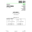 Sony DSC-G1 (serv.man8) Service Manual