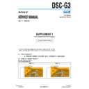Sony DSC-G3 (serv.man4) Service Manual