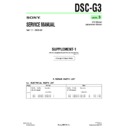 Sony DSC-G3 (serv.man5) Service Manual