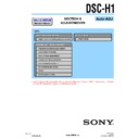 Sony DSC-H1 (serv.man4) Service Manual