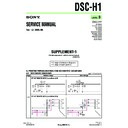 Sony DSC-H1 (serv.man7) Service Manual