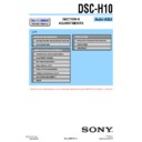 Sony DSC-H10 (serv.man3) Service Manual
