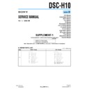 Sony DSC-H10 (serv.man4) Service Manual