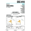 Sony DSC-H10 (serv.man6) Service Manual