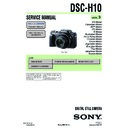 Sony DSC-H10 Service Manual