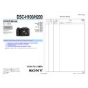 Sony DSC-H100, DSC-H200 Service Manual