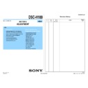 Sony DSC-H100 (serv.man2) Service Manual
