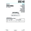 Sony DSC-H2 (serv.man10) Service Manual