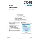 Sony DSC-H2 (serv.man12) Service Manual