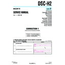 Sony DSC-H2 (serv.man13) Service Manual