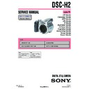 Sony DSC-H2 (serv.man3) Service Manual