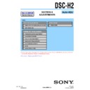 Sony DSC-H2 (serv.man4) Service Manual