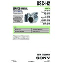 Sony DSC-H2 Service Manual