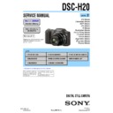Sony DSC-H20 (serv.man2) Service Manual