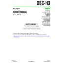 Sony DSC-H3 (serv.man6) Service Manual