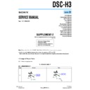 Sony DSC-H3 (serv.man7) Service Manual