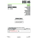 Sony DSC-H5 (serv.man10) Service Manual
