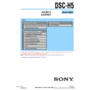 dsc-h5 (serv.man13) service manual
