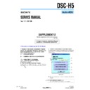 Sony DSC-H5 (serv.man8) Service Manual
