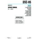Sony DSC-H5 (serv.man9) Service Manual