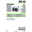Sony DSC-H5 Service Manual
