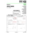 Sony DSC-H50 (serv.man5) Service Manual