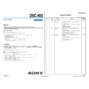 Sony DSC-H55 (serv.man3) Service Manual