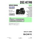 Sony DSC-H7, DSC-H9 (serv.man2) Service Manual