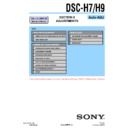 Sony DSC-H7, DSC-H9 (serv.man5) Service Manual