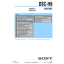 dsc-h9 (serv.man3) service manual