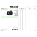Sony DSC-HX300 Service Manual