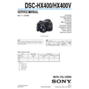 Sony DSC-HX400 Service Manual