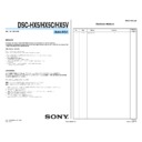 Sony DSC-HX5, DSC-HX5C, DSC-HX5V (serv.man3) Service Manual